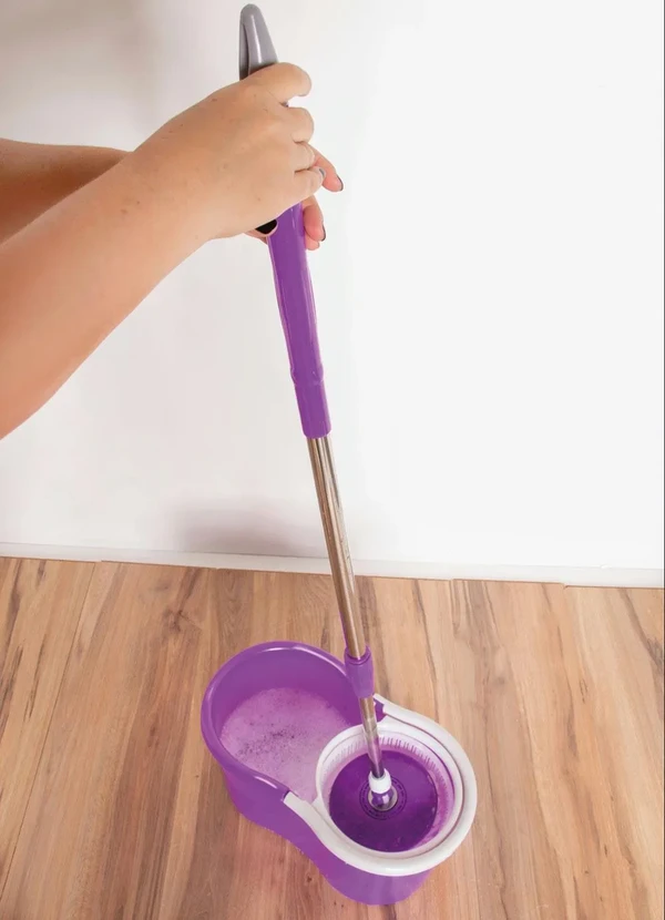 Mundo Lar - Mop Giratório Lilás 2 Peças 7