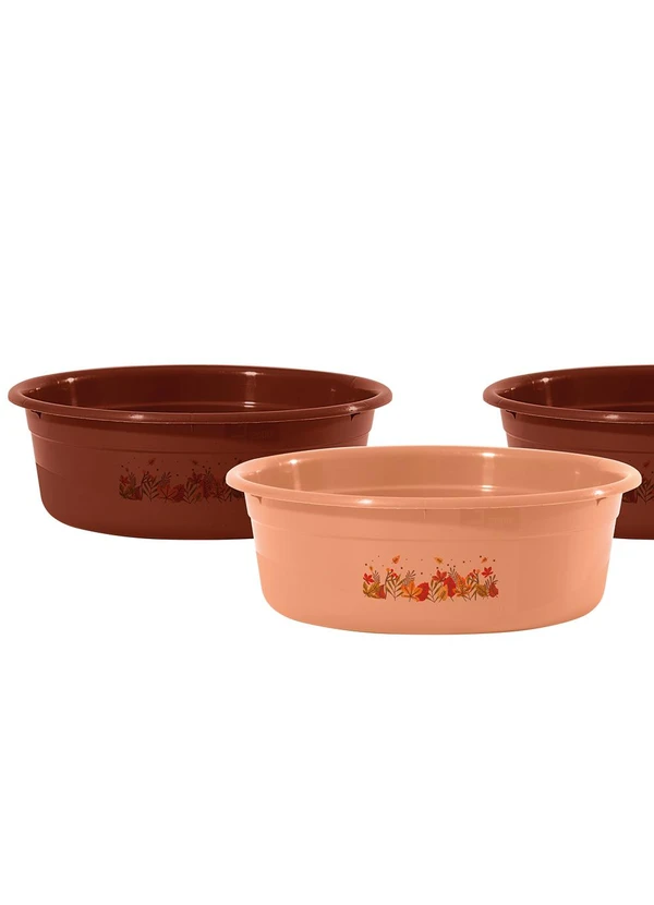 Giplas - Kit 4 Bacias 2,6l Floral Outono