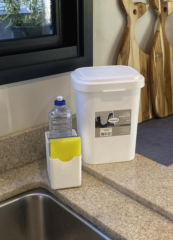 Giplas - Lixeira Clean Premium 4,5 Litros Branca 2