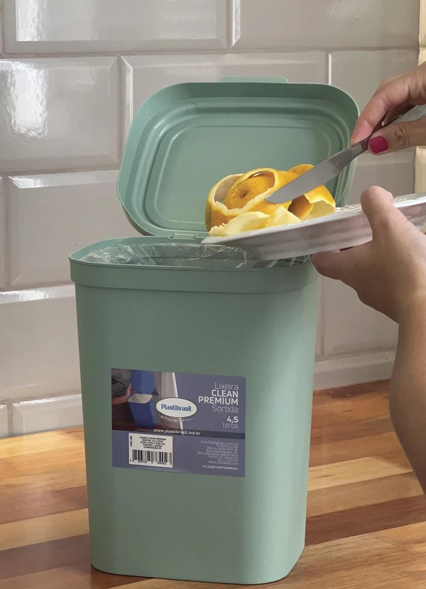 Lar e Lazer - Lixeira Clean Sortida 4,5 Litros 6