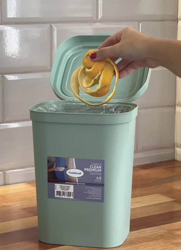 Lar e Lazer - Lixeira Clean Sortida 4,5 Litros 7