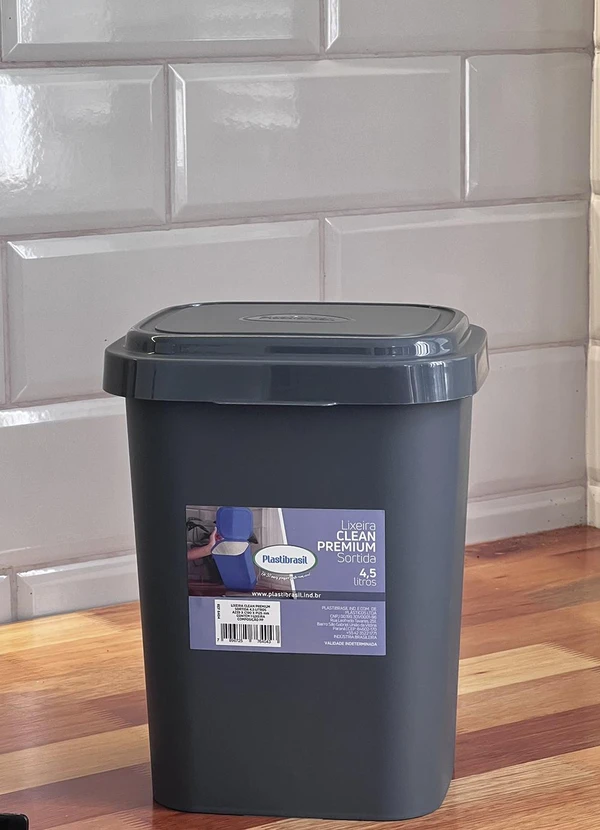 Lar e Lazer - Lixeira Clean Sortida 4,5 Litros 8
