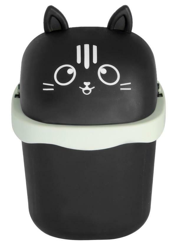 Lixeira Gato (Preto/Bege) 1,5l