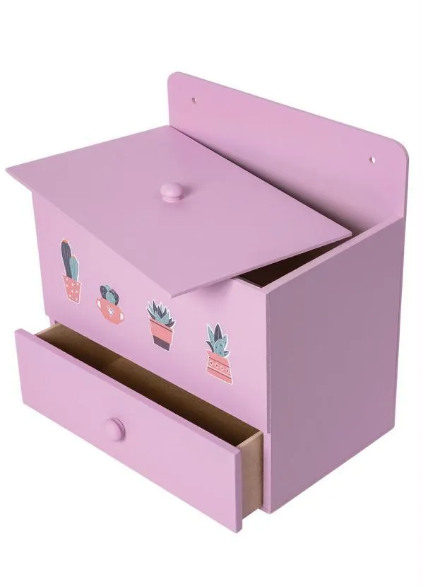 Lar e Lazer - Baú com Gaveta Suculenta 2