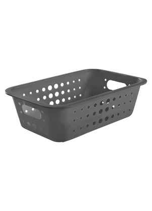 Lar e Lazer - Cesta Organizadora M Chumbo 3,3 Litros - LAR E LAZER