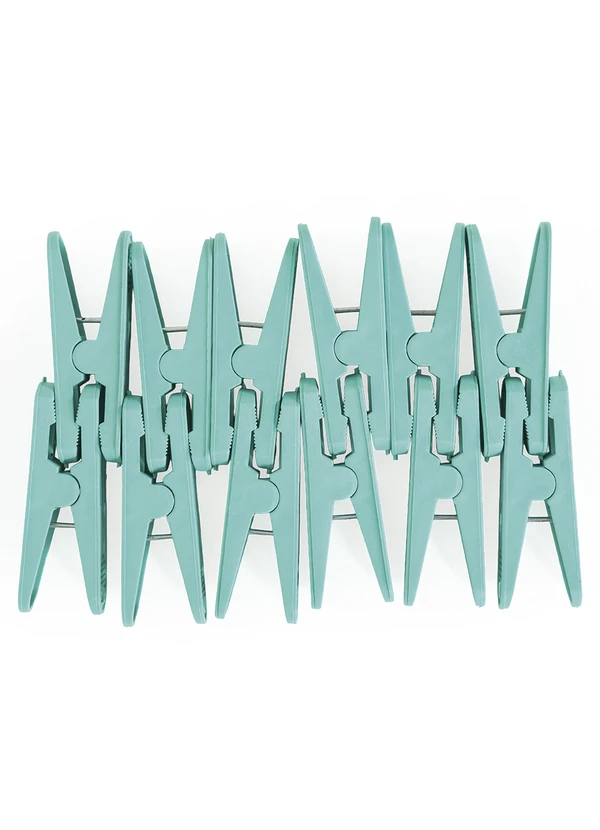 Lar e Lazer - Kit 12 Prendedores de Roupas