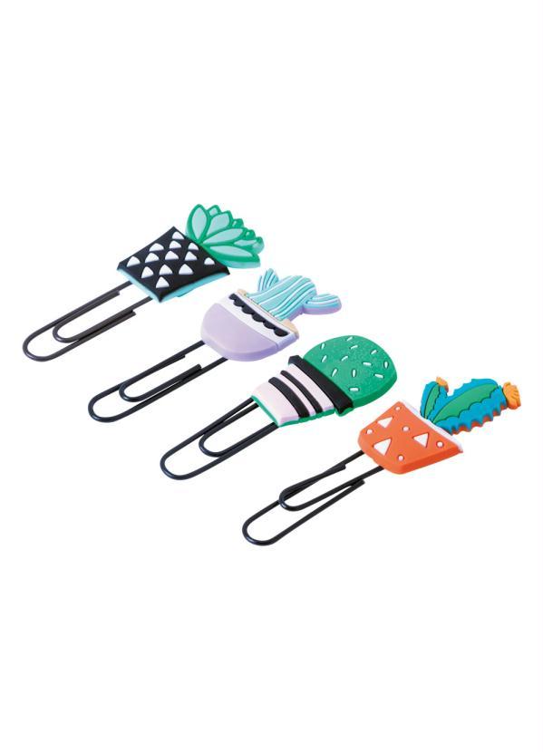 Lar e Lazer - Kit 4 Clips Divertidos Cactos 2