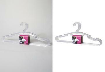 Kit 5 Cabides Transparentes Elegance