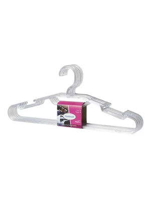 Lar e Lazer - Kit 5 Cabides Transparentes Elegance - LAR E LAZER