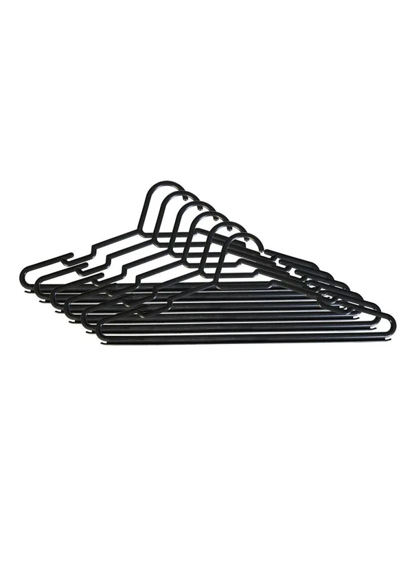 Lar e Lazer - Kit Cabides Smart Preto 6 Peças