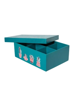 Lar e Lazer - Porta Jóias Cacto Mdf - LAR E LAZER