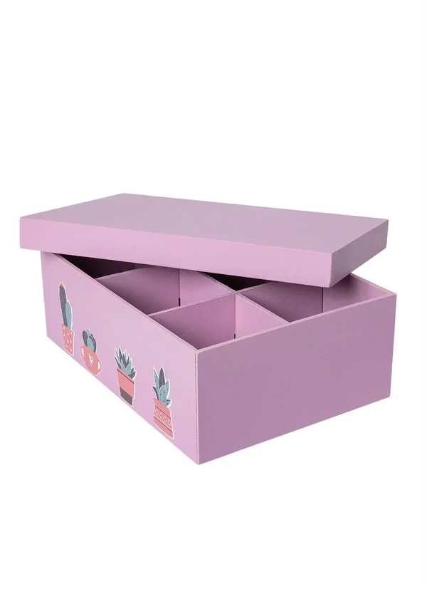 Lar e Lazer - Porta Jóias Suculenta Mdf 2