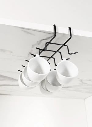 Lar e Lazer - Porta Xícaras Elegance Preto - LAR E LAZER