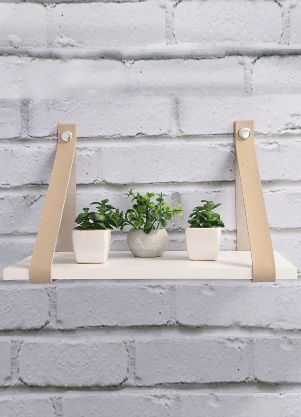 Lar e Lazer - Prateleira com Tiras Bege 2