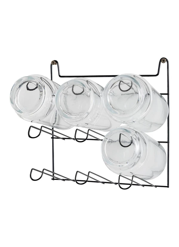 Lar e Lazer - Suporte para 9 Copos Preto