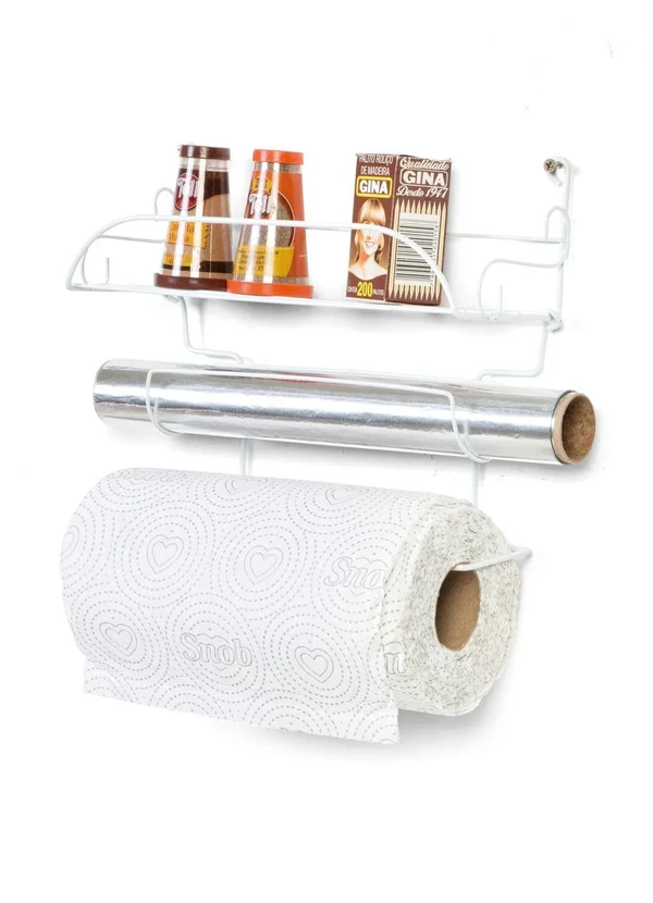 Lar e Lazer - Suporte Porta Condimentos e Papel Toalha 1 Peça 2