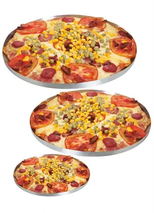Lar e Lazer - Kit Formas de Pizza 3 Peças - LAR E LAZER