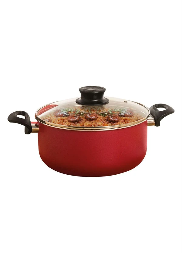 Tramontina - Caçarola Vermelha 4,9 Litros