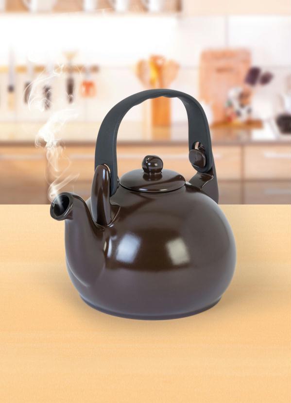 Lar e Lazer - Chaleira Colonial Chocolate 1