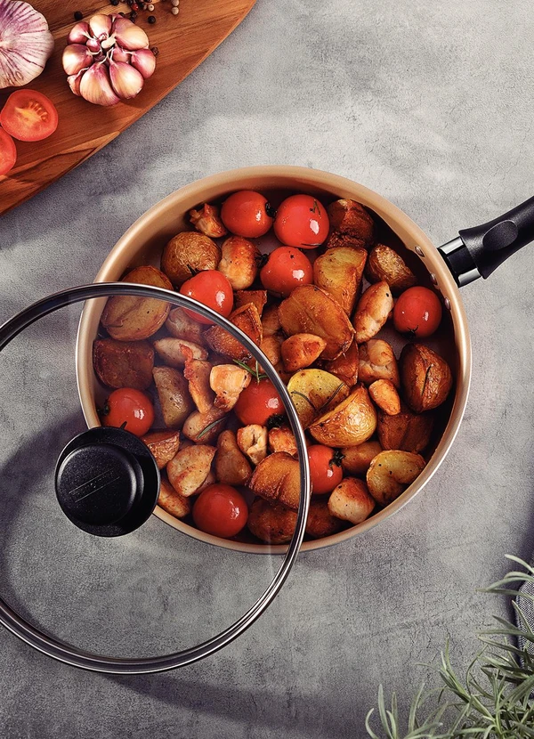 Tramontina - Frigideira Tramontina com Tampa de Vidro 22cm