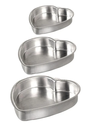 Lar e Lazer - Kit Formas Prata 3 Peças - LAR E LAZER