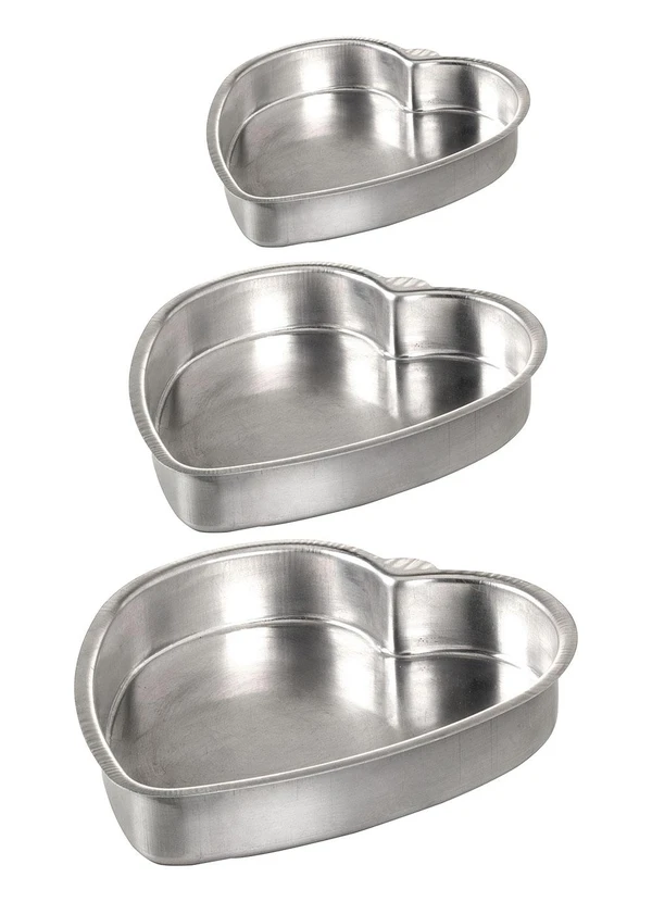 Lar e Lazer - Kit Formas Prata 3 Peças