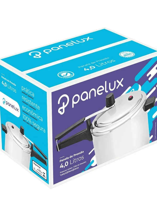 Panelux - Panela de Pressão em Alumínio 4 Litros 4