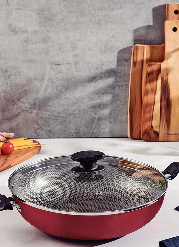 Tramontina - Wok Tramontina Vermelha 28cm 2