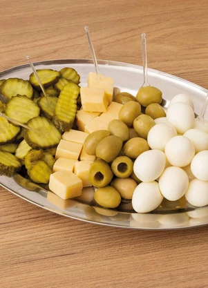 Lar e Lazer - Bandeja/Travessa Oval Inox - LAR E LAZER