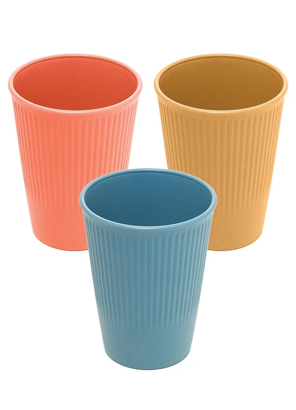 Lar e Lazer - Copo de Bambu Sortido Stripes