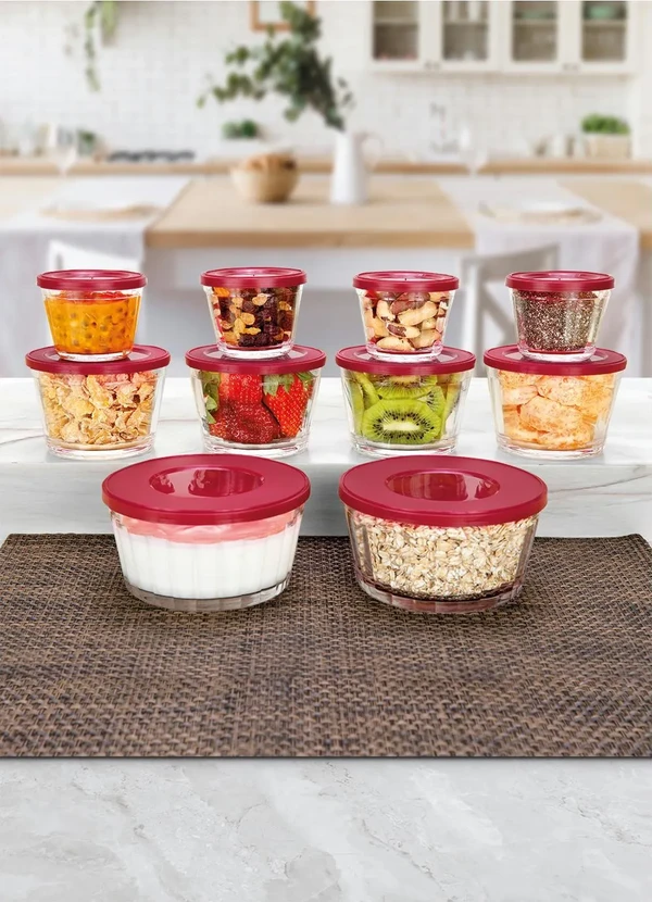 Nadir - Kit Tigelas com Tampa Sortidas 10 Peças 1