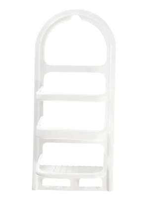 Lar e Lazer - Porta Shampoo e Sabonete Plástico Branco - LAR E LAZER