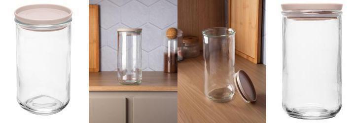 Pote com Tampa Herm�tica Bege 1,4l