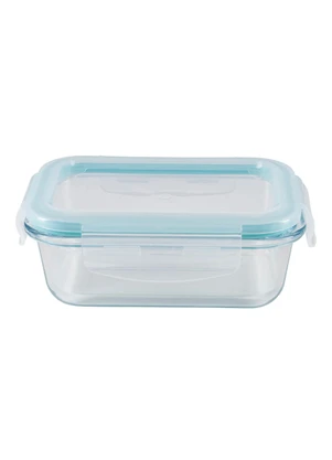 Lar e Lazer - Pote Hermético Retangular de Vidro 640 Ml - LAR E LAZER