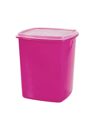 Lar e Lazer - Pote Mantimento Quadrado Pink 4 Litros - LAR E LAZER