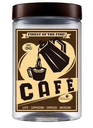 Lar e Lazer - Pote Mantimentos Coffee 1,5 Litros - LAR E LAZER