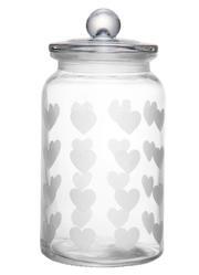 Pote Mantimentos Cora��o Incolor 1,1l
