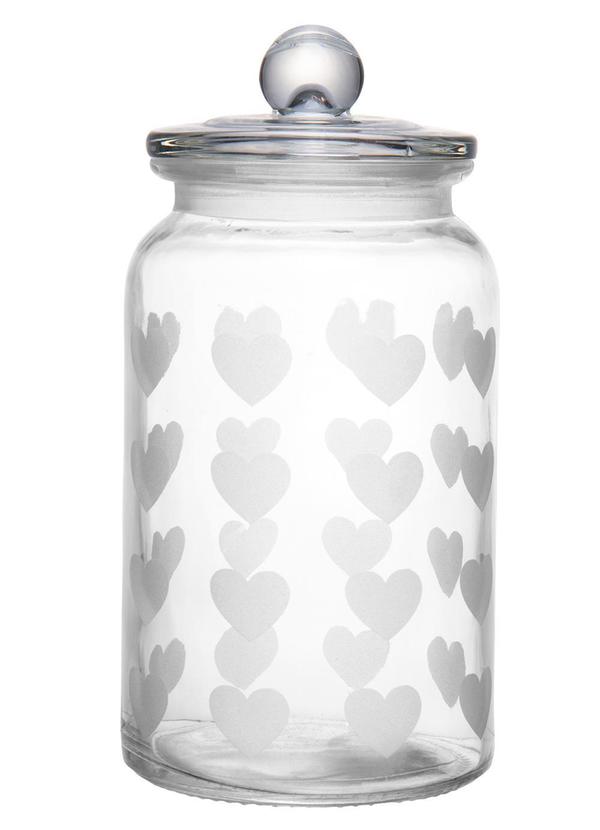 Pote Mantimentos Cora��o (Incolor) 1,1l
