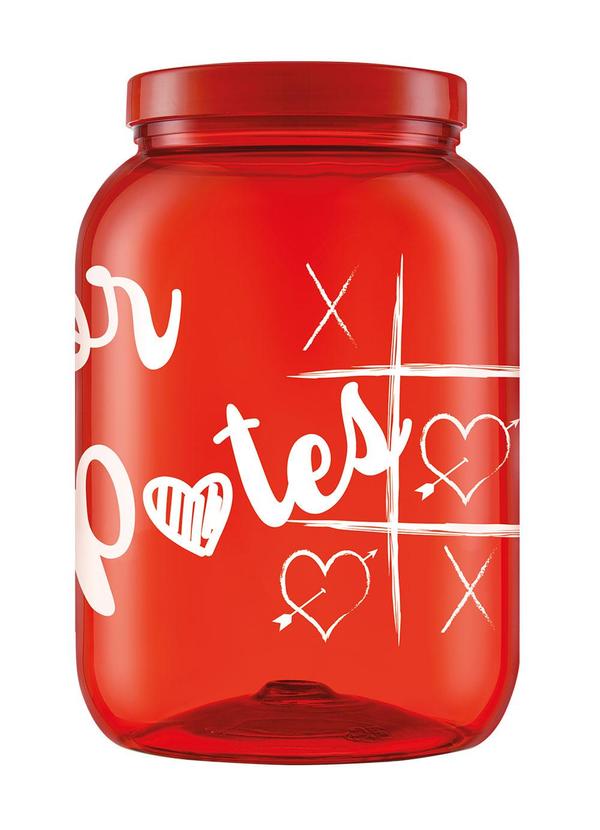 Lar e Lazer - Pote Mantimentos Love Vermelho 1,7 Litros 2