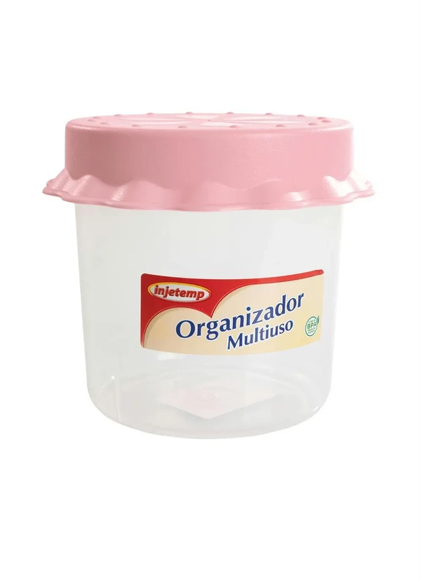 Lar e Lazer - Pote Multiuso Tampa Saia Rosa 1 L