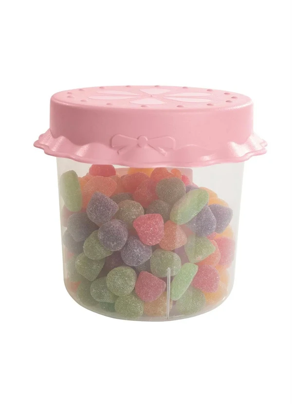 Lar e Lazer - Pote Multiuso Tampa Saia Rosa 1 L 2