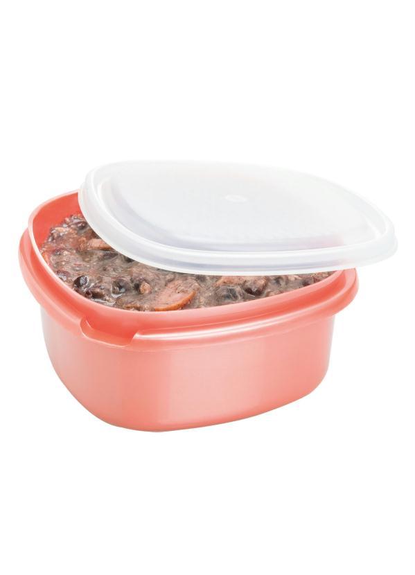 Lar e Lazer - Pote Quadrado Coral Médio