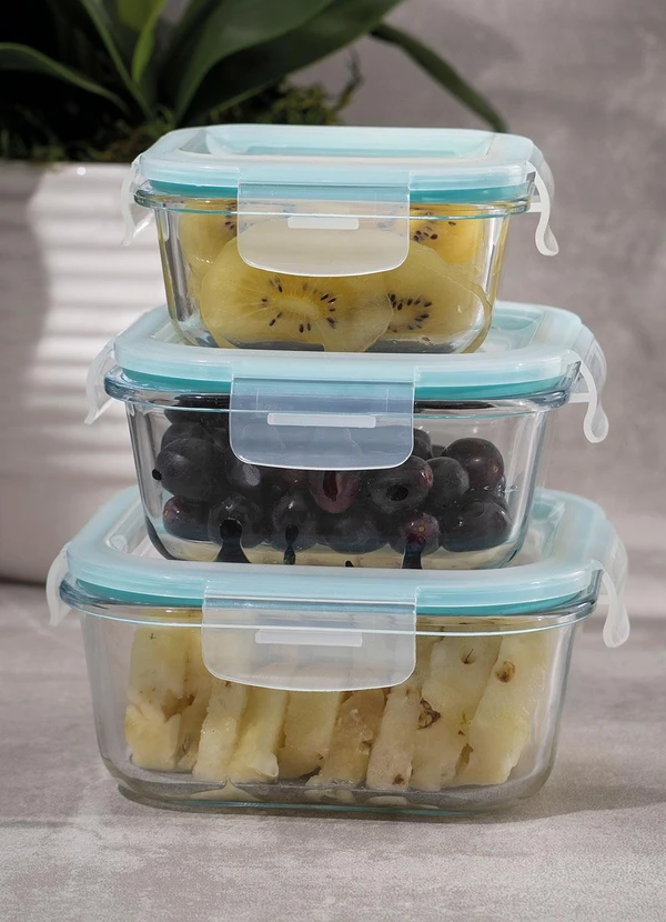 Lar e Lazer - Pote Quadrado de Vidro 800 Ml 2