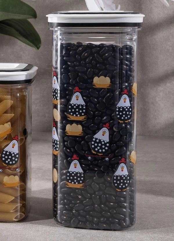 Lar e Lazer - Pote Quadrado Galinhas 1l