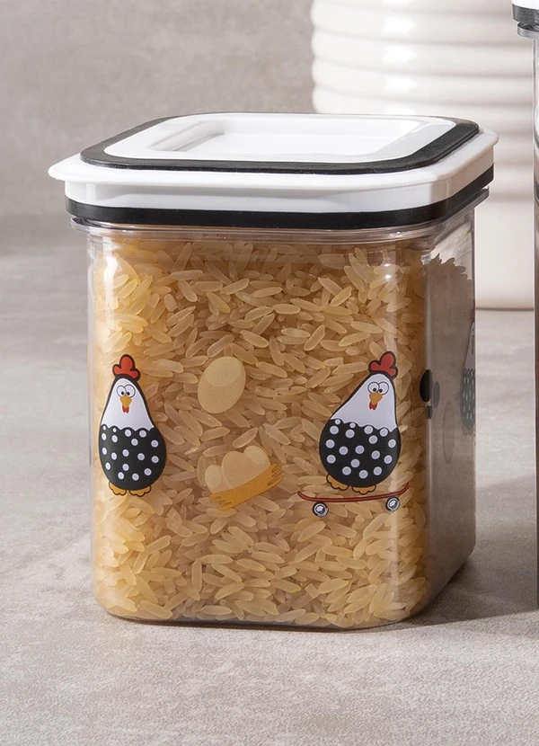 Lar e Lazer - Pote Quadrado Galinhas 500ml