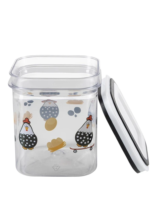Lar e Lazer - Pote Quadrado Galinhas 500ml 3