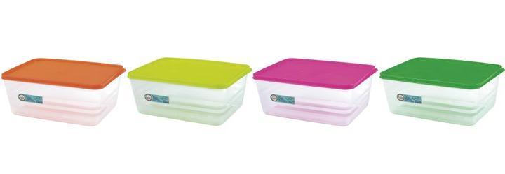 Pote Retangular Alto Sortido 4.5l