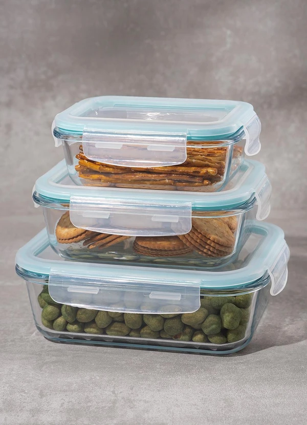 Lar e Lazer - Pote Retangular Hermético Vidro 370 Ml 2