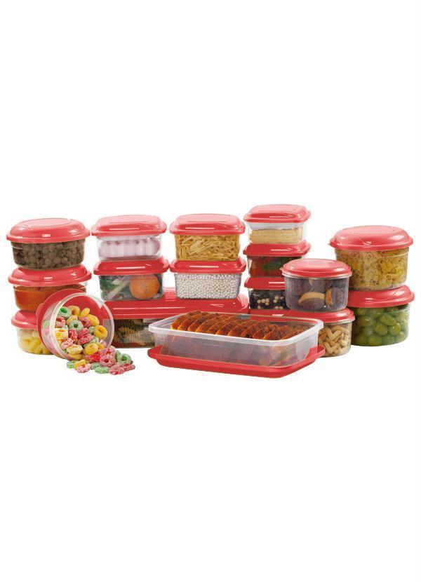 Giplas - Kit com 18 Potes com Tampa Cobre