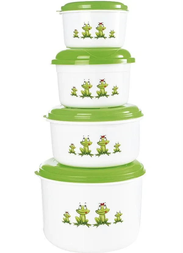 Giplas - Kit Potes Mantimentos Sapinho 4 Peças